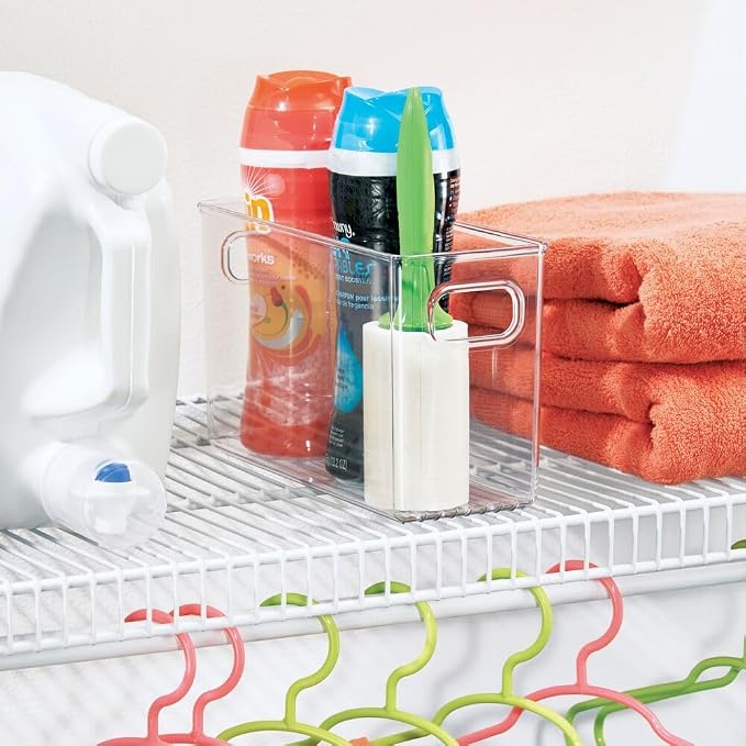 iDesign Slim Clear Plastic Storage Bin, Tall Narrow, 4-Pack | Organizer for Kitchen, Fridge, Pantry - Image 5