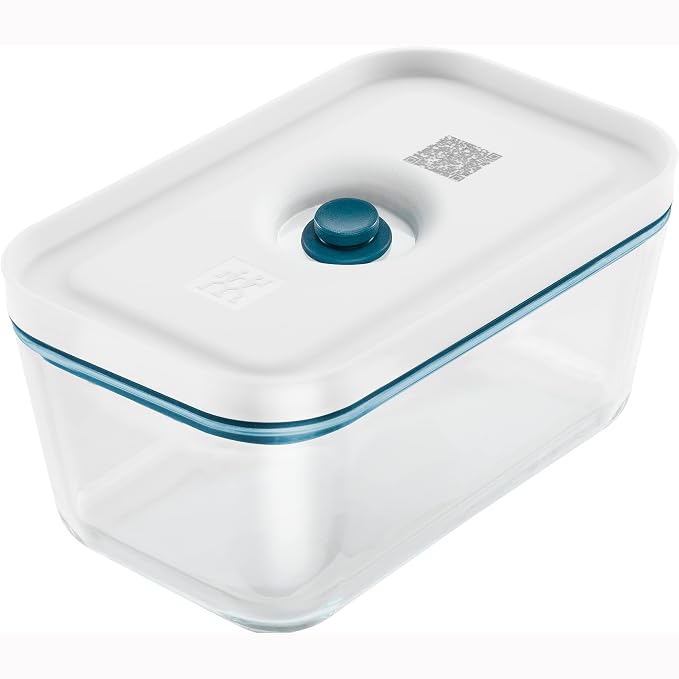 ZWILLING Fresh & Save Airtight Glass Food Storage Containers with Lids, Meal Prep Containers, Medium, La Mer by Zwilling
