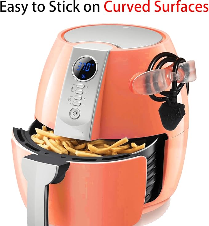 Cord Organizer Kitchen Appliances, Clear Holder for Stand Mixer, 3PCS Self Adhesive Stick On Cable Wrap Keeper Hook, Electric Wire Hider, Silicone Compatible Accessories with KitchenAid - Image 3