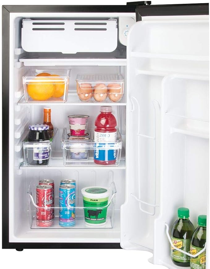 iDesign Linus Plastic Fridge and Freezer Storage Organizer Bin with Handle, Clear Container for Food, Drinks, Produce Organization, BPA-Free , 11.5" x 6" x 3.5", Clear | With Handle, BPA-Free, For Food, Drinks, Produce, Freezer Compatible - Image 7