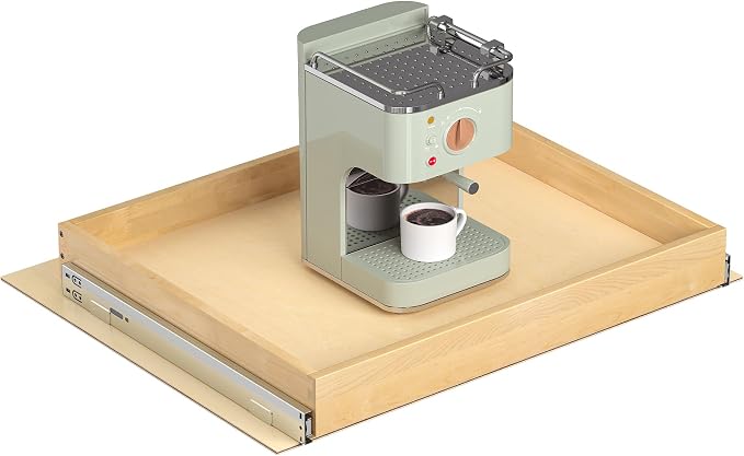 Pull Out Cabinet Organizer, 26" W x 21" D | Soft Close Pull Out Drawers for Cabinets with Heavy Duty Slides, Wood Slide Out Drawers for Kitchen Cabinets by SaIfanre