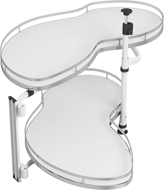 VADANIA Blind Corner Pull Out Organizer, 36" Left Swing Cabinet | 2-Tier Swing Tray, Soft Close, Left Hand Open, Space Saving Blind Corner Cabinet Design by VADANIA