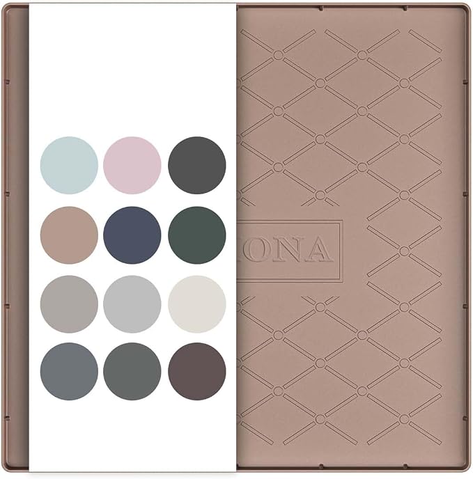 URMONA 19" x 19" Waterproof Silicone Mat in Multiple Sizes & Colors, Under Sink Mat for Kitchen & Bathroom, Pet Food Pad for Dogs & Cats, Kitchen Cabinet Liner, Multi-Purpose for Storage(Khaki) by URMONA