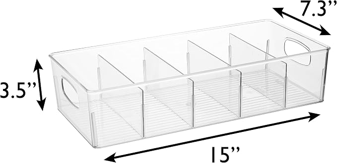 ClearSpace Pantry Storage Bins with Removable Dividers, XL, 2 Pack | Pantry storage bin for organizing food items, kitchen essentials, and refrigerator storage - Image 7