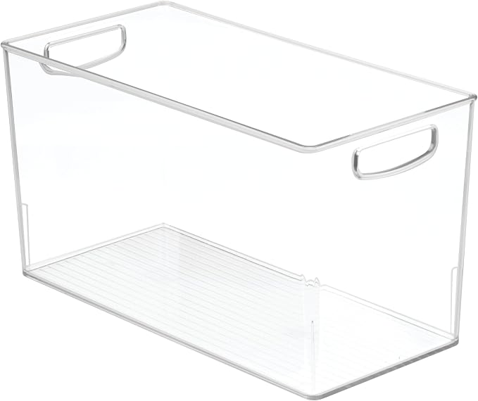 iDesign Recycled Plastic Pantry Storage Bin - Linus Collection - Clear (Pack of 4) - Image 2