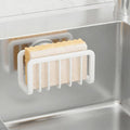 TAILI Rustproof Sponge Holder for Kitchen Sink with Suction Cup-White | Rustproof Aluminum Sink Caddy for Sponges, Brushes, Stoppers & Scrapers,Removable Ventilated Quick-dry Design, Holds Up 11lbs by TAILI