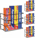 Evelots Kitchen Wrap & Food Bag Organizer Wall/Cabinet Mount, 4-Pack, Black | Four baskets mount inside a cabinet or on a wall to keep foil, plastic wrap and food bags organized, saving counter space. by Evelots