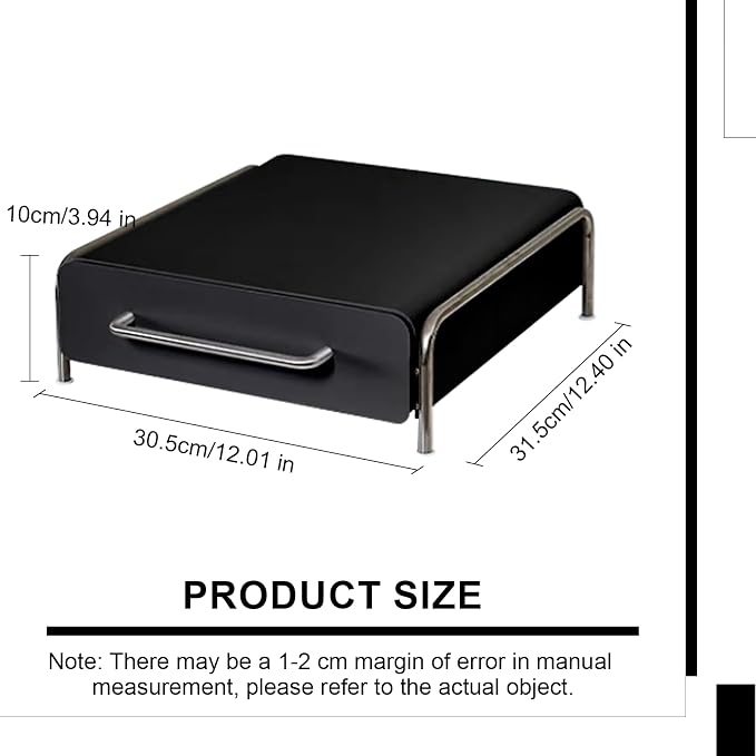 Pod Holder Drawer Capsule Organizer, Pull Out Coffee Pods Storage, Slide Out Drawers Holder for Capsules, Under Brewer Storage Sliding Drawer, Home Kitchen Counter Organization (Black, S) - Image 2