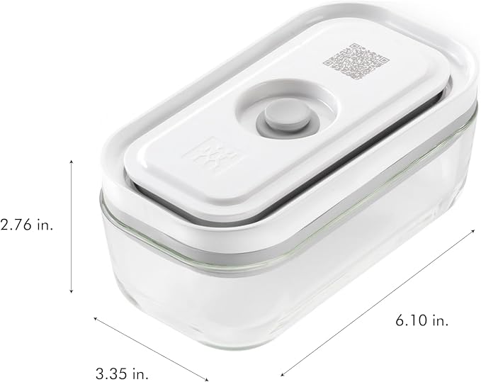 Zwilling Fresh & Save 3-Pc Glass Food Storage Container Set | Airtight Glass Containers Keep Food Fresh Up to 5X Longer with the Fresh & Save Vacuum Pump (Pump Not Included). - Image 5
