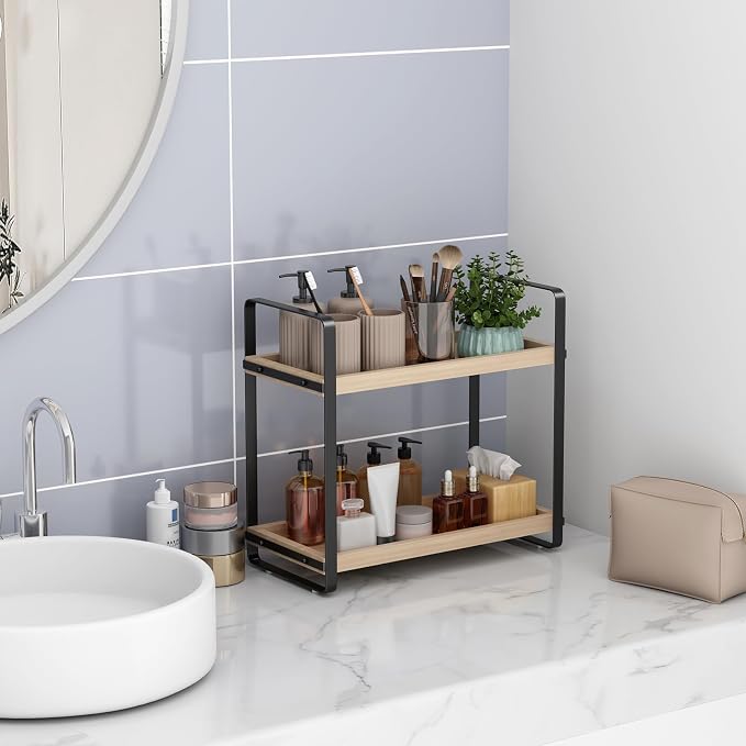 HNRLOY Bathroom Counter Organizer, Bathroom Counter Shelf, Makeup Organizer | Bathroom Countertop Organizer, Bathroom Sink Organizer, Perfume Organizer, Vanity Shelf, Bathroom Organization and Storage - Image 5