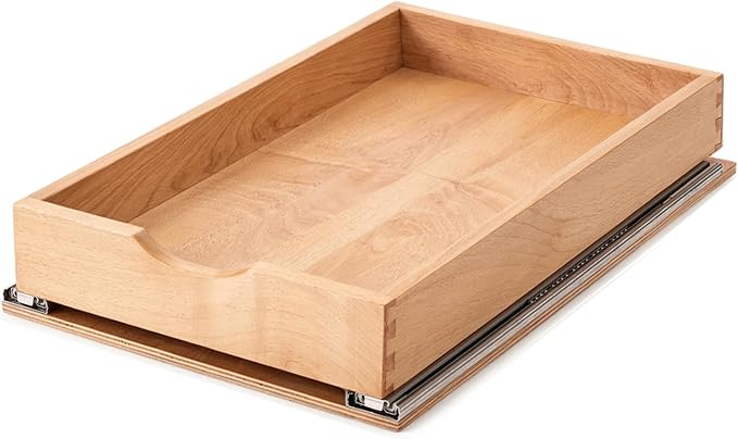 Pull Out Cabinet Drawers - 6x2 Size Options (12-23'W,18-21'D), Pre-Assembled with Soft Close Slides, Solid Beechwood, Easy Installation(12'W x 18'D) by Unknown
