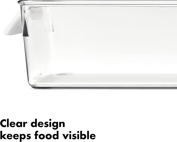 OXO Good Grips Fridge Organization Bin 8 in x 14 in - for Cheese, Meat, Fish and More - Image 4