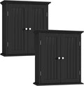 ChooChoo Bathroom Wall Cabinet Set of 2, Over The Toilet | 8.8"D x 21.1"W x 24"H, Medicine Cabinet, 2 Door and Adjustable Shelves, Cupboard, White by ChooChoo