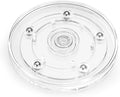 4 Inch Plastic Lazy Susan Turntable, 360° Tiny Clear Turntable Organizer, Transparent Ball Bearing Rotating Swivel Spinning Tray Plate for Refrigerator Table Spice Cake by Bagentry