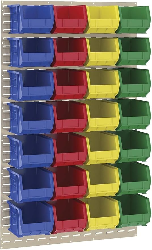 Akro-Mils 30239 AkroBins Plastic Storage Bins, 11"x8"x7", Red, 6-Pack | Space-Saving Stackable Bins for Garage, Pantry, Craft Organization - Image 9