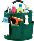 Cleaning Caddy with Handle, for Cleaning Supplies Organizer Bucket | Foldable Storage Tote with 6 Pockets,17L Large Capacity Basket for Household Organizer,Laundry Room,Bathroom & Home by Unknown