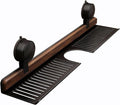 Bathroom Sink Shelf Over Faucet, No Drill, 16 Inch, Black | No-drill bathroom sink organizer shelf with suction cups and drainage holes for toothbrushes, soap, and sink essentials. by Unknown