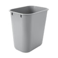 Rubbermaid Commercial Products Deskside Wastebasket/Trash Can, 3.25-Gallon/13-Quart, Gray, Plastic, for Bedroom/Bathroom/Office, Fits Under Desk/Sink/Cabinet, Pack of 12 by RubbermaidCommercialProducts