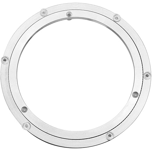 Aluminium Alloy Turntable Bearing, Heavy Duty Swivel Turntable Lazy Susan Rotating Bearing Turntable Round Dining Table Smooth Swivel Plate Hardware, 16" by Besimple