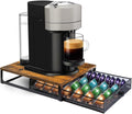 Sedegn Nespresso Vertuo Pod Holder: Pod Organizer for 56 Small/28 Large | Smooth glide drawer for easy access non-slip & tool-free durable fits Vertuo – nespresso pods holder for kitchen office Brown by sedegnhome