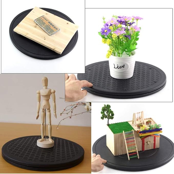 12 Inch Heavy Duty Rotating Swivel With Steel Ball Bearings Stand for Monitor/TV/Turntable/Lazy Susan - Image 5