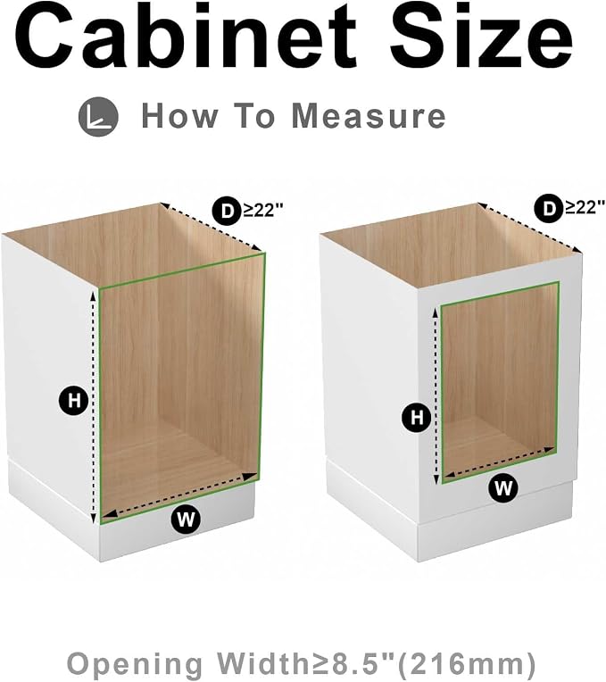 2 Tier Pull Out Cabinet Organizer,(8½"W x 22" D) Soft Close Slide Out Drawer For Kitchen Base Cabinet, Individual Pull Out Shelf, Roll Out Pantry Organization, 22 Inch Deep - Image 4