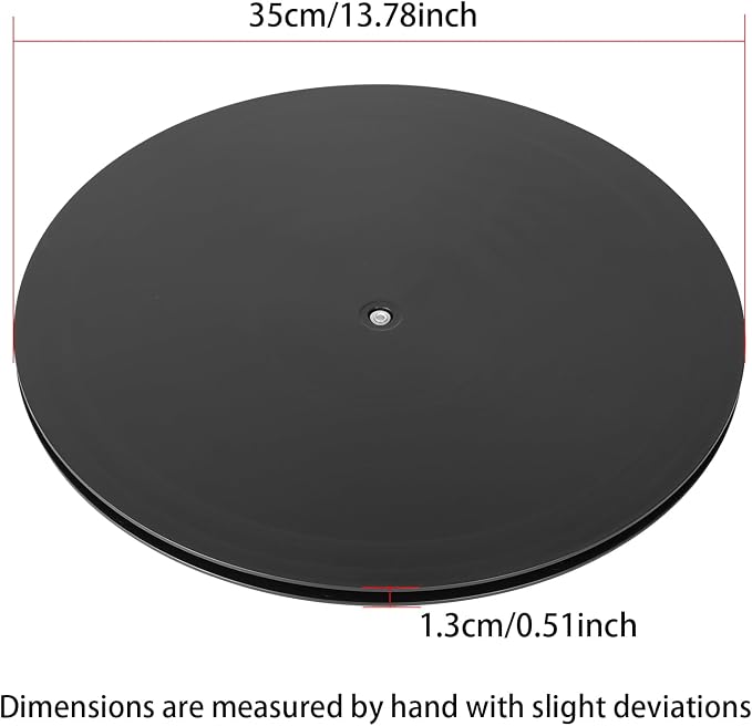 ZZRANYE 14 Inch Heavy Duty Rotating Swivel Stand - 360 Degree Rotating Lazy Susan Base with Steel Ball Bearings for Model Base/Rotating Plants/Crafts Stand Monitor/TV/Monitors/Potted Plants - Image 2