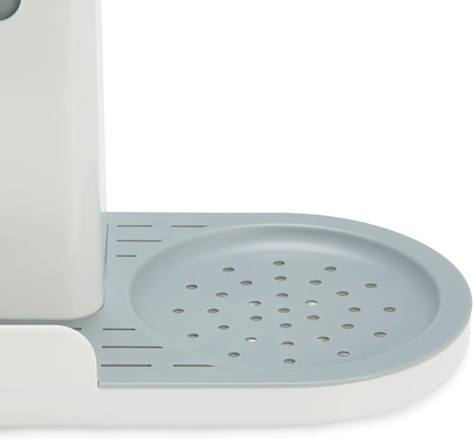 Amazon Basics Kitchen Sink Caddy Organizer for Sponge and Brush Storage, Large, White (Pack of 12) - Image 4