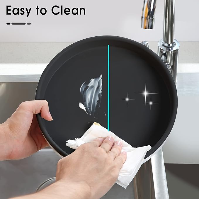 LAMY Lazy Susan for Table Top, 10 Inch Lazy Susan Organizer for Cabinet | Lazy Susan turntable for kitchen, pantry, refrigerator & bathroom.Smooth 360 degree rotation for easy access and organization - Image 4