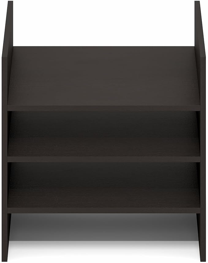 Furinno Cubicle 3-Shelf Cube Insert, 3-Tier Cube Organizer, Dark Oak | 12.9W x 12.9H, Shelf Accessory, Fits into Furinno Triple Thick Cubes, IKEA Kallax, for Organizers and Storage, - Image 10