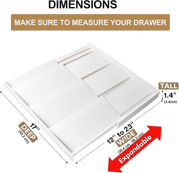Bamboo Spice Drawer Organizer, 4-Tier Spice Rack for Cabinet | 12"-23" Expandable,No Assembly,Seasoning Storage Insert,(Need 3.1” Deep Drawer) Spice Organizer for Drawer,Jars Not Included - Image 2