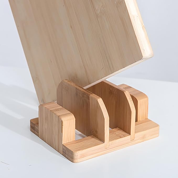 Kunovo Bamboo Pot Lid Holder,Cutting Board Organizer,Baking Sheet/Pan Organizer Rack for Cabinet (GGJ-A) - Image 4