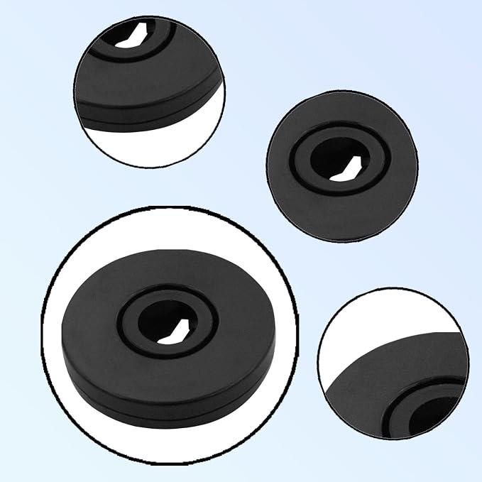 4Pcs Black Acrylic Lazy Susan 2 Inch Turntable Organizer Bearings | Mini Lazy Susan, Small Lazy Susan Turntable, 360° Rotating Swivel Plate for Spice Rack, Cosmetic, Cake, Pantry, DIY Display - Image 4