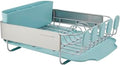KitchenAid Compact Space Saving Rust Resistant Dish Rack with Removable Flatware Caddy and Angled Self Draining Drainboard, 12.63 x 15.87 x 5.54 Inch, Mineral Water by Unknown