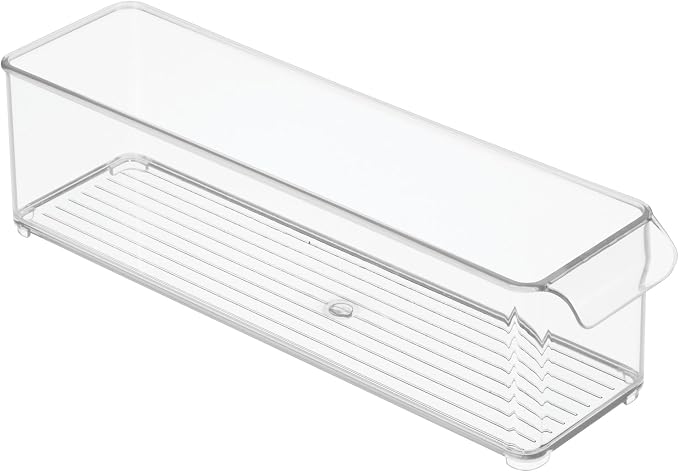 iDesign Stackable Fridge Storage Bin with Handle, Clear | Ideal for Fridge and Freezer, Made in USA - Image 9