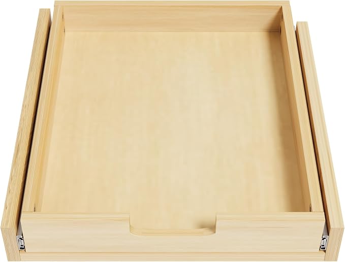 Pull Out Cabinet Organizer, 20''W×21''D Sliding Drawers for Cabinets, 1 Tier Soft Close Slide Out Wooden Pull out Drawers, Base Cabinet Organization for Kitchen, Pantry, Bathroom - Image 2