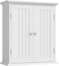 ChooChoo Bathroom Wall Cabinet with 2 Doors, Over The Toilet | 8.8"D x 21.1"W x 24"H, Medicine Cabinet, Adjustable Shelves, Cupboard, White by ChooChoo