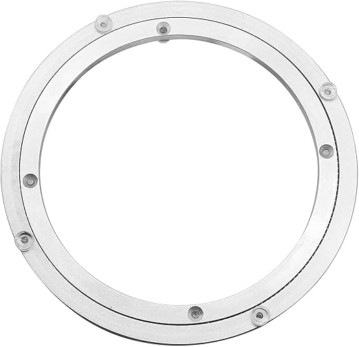 Aluminium Alloy Turntable Bearing, Heavy Duty Swivel Turntable Lazy Susan Rotating Bearing Turntable Round Dining Table Smooth Swivel Plate Hardware, 20" by Besimple