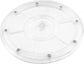Jersvims 8 Inch Acrylic Turntable Platter, Transparent | Round Rotating Plate, For Kitchen Pantry Cabinet Organizer, Desk Rack Spice Organizer, Cake Cookie Decorating by Jersvimc