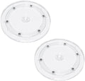 2Pcs Clear Acrylic Lazy Susan 7 Inch Turntable Organizer Bearings | Mini Lazy Susan, Small Lazy Susan Turntable, 360° Rotating Swivel Plate for Spice Rack, Cosmetic, Cake, Pantry, DIY Display by Adyoney