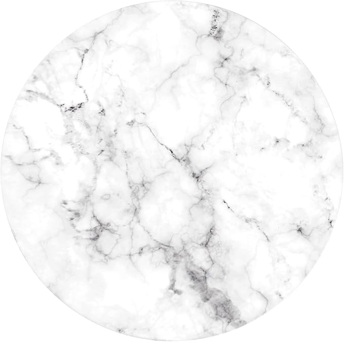Marble Lazy Susan, Natural Marble Round Tray Turntable Cake Stand, 12" Lazy Susan Cheese Board with Silent Rotating for Serving, Table Display, Cupcake, White, Revolving Cake Leveler Spinner - Image 9