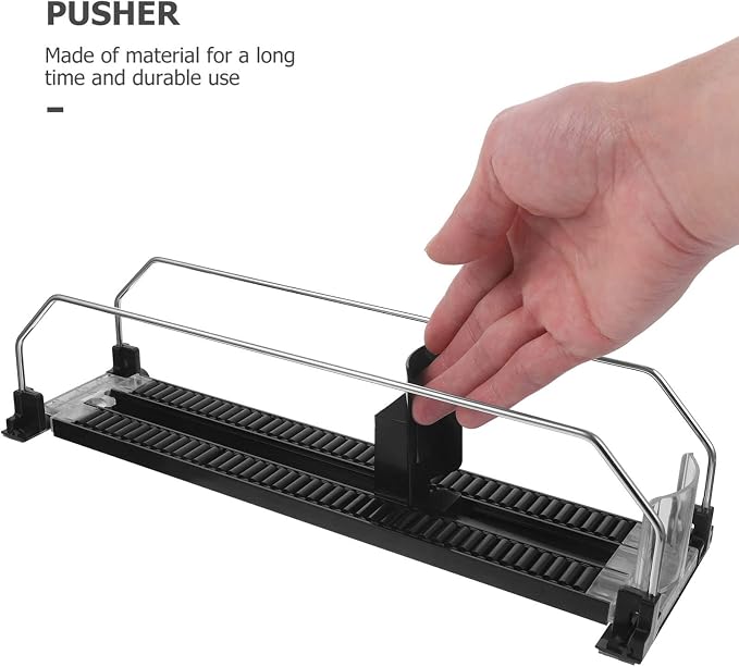 VILLCASE Beverage Thruster Automatic Drink Pusher for Refrigerator Shelf 12.4 x 3.54 x 3.34 Inches – Space-Saving Front-Loading Can Organizer for 12oz & 16oz Soda Cans – for Kitchen Pantry, Home Fridg - Image 5