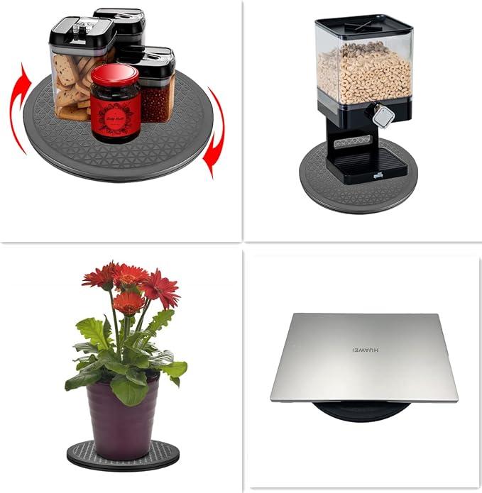 Heavy Duty Rotating Swivel Stand with Steel Ball Bearings - Lazy Susan Spray Paint Turntable for Flat Panel Monitors, Potted Plants,TV's, Sculpture, Speakers (10 inch-2pack) - Image 3