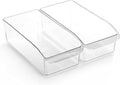 BINO | Plastic Storage Bins, Small | THE CURVE COLLECTION | Multi-Use Organizer Bins | Storage Containers Kitchen, Pantry and Home Organization | Fridge Organizers | Pantry Organization by BINO