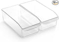 BINO | Plastic Storage Bins, Small | THE CURVE COLLECTION | Multi-Use Organizer Bins | Storage Containers Kitchen, Pantry and Home Organization | Fridge Organizers | Pantry Organization (Pack of 12) by BINO