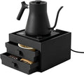 Coffee Brewer Organizer for Intasting Electric Kettle,Two-tier design | with elevated kettle platform and pull-out storage drawer,Elevated Pour Over Coffee Maker Holder for Beans,Tea & Accessories by Unknown