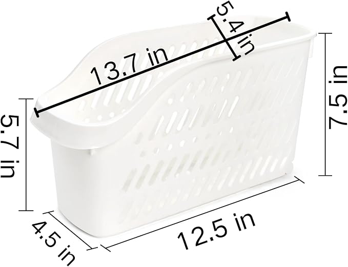 Coloch 4 Pack Plastic Under Sink Organizer with Wheels, Roll Out Bottle Organization Bins Narrow Kitchen Cabinet Organizers Multifunctional Plastic Organizer Basket for Under Sink, Kitchen, Bathroom - Image 2