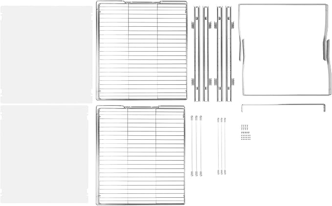 VEVOR 2 Tier 17"Wx21.2"Dx15.2"H Pull Out Cabinet Organizer, Heavy Duty Slide Out Pantry Shelves, Steel Roll Out Drawers, Sliding Drawer Storage for Home, 18.5"Wx22.5"Dx19"H Install Size for Cabinet - Image 8