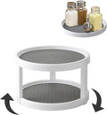 Lazy Susan Organizer, 2 Tier Non Skid Spice Rack Turntable,360 Degree Rotating Seasoning Organizer, 10-Inch Spinning Organizer for Pantry Cabinet, Kitchen, Countertop, Vanity Display Stand | 2-Tier, 10 Inch, Durable & Easy Clean,for Pantry Cabinet, Kit... by Kozloskyi