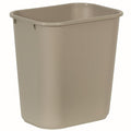 Rubbermaid Commercial Products Resin Wastebasket/Trash Can, 7-Gallon/28-Quart, Beige, Plastic, for Bedroom/Bathroom/Office, Fits Under Desk/Sink by RubbermaidCommercialProducts
